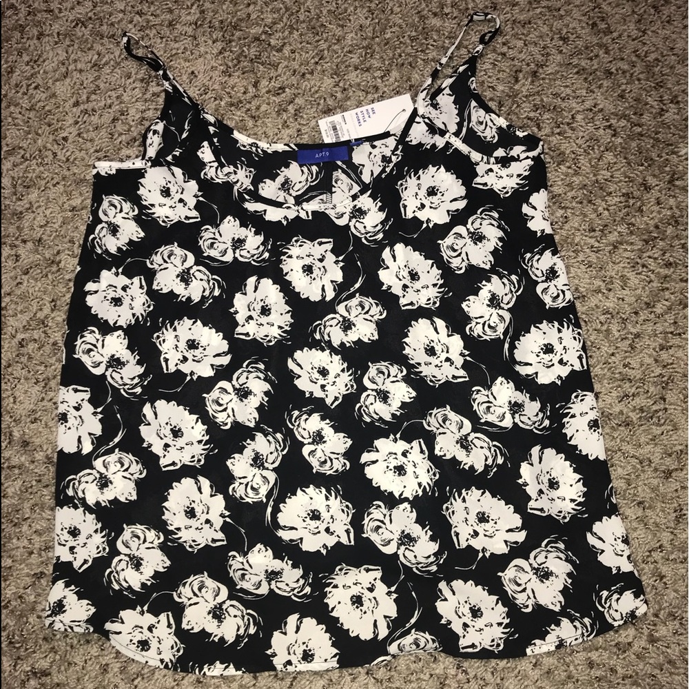 Black and white Floral Shirt